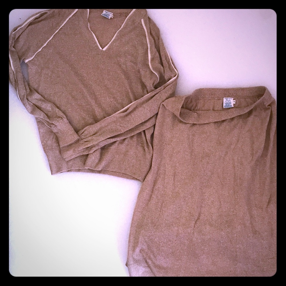 Vintage sweater set top & skirt